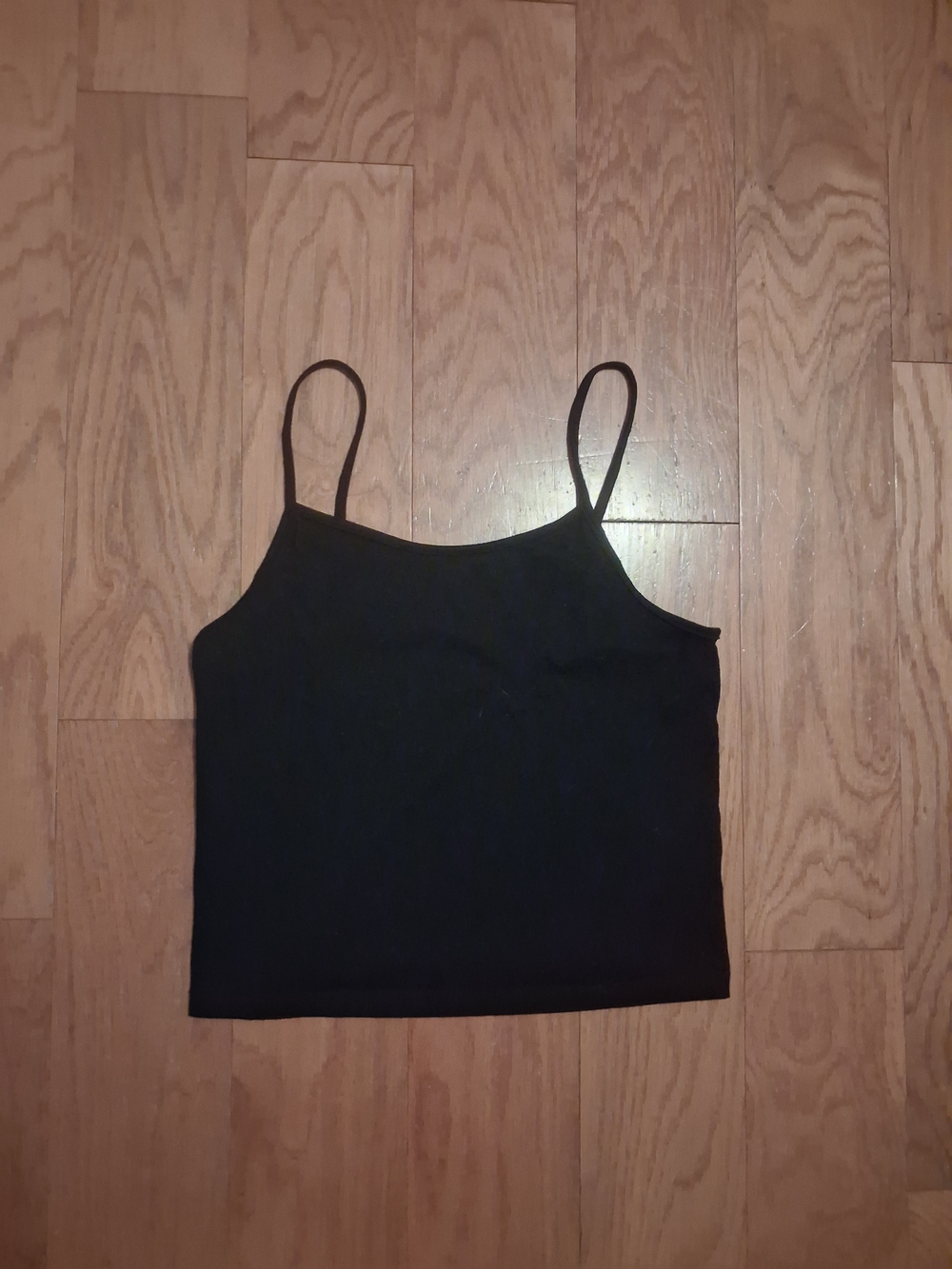 wild fable Black Spaghetti Strap Crop Tank